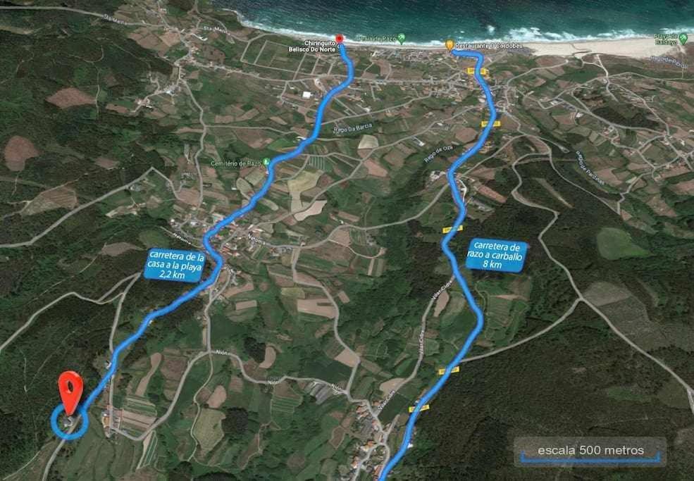 הוילה א-קורוניה Ag Casa Anema 10 Huespedes A 2Km De La Playa Razo מראה חיצוני תמונה